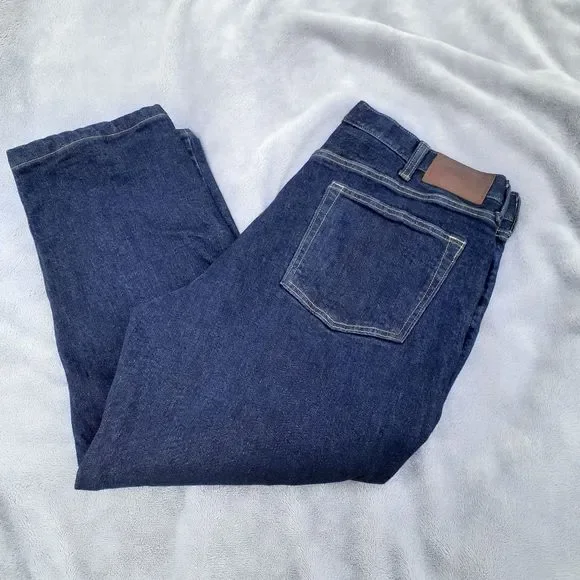 Lands' End Square Rigger Flannel Lined Men's Jeans Size 38, 26.25" Inseam NWOT - Picture 3 of 12